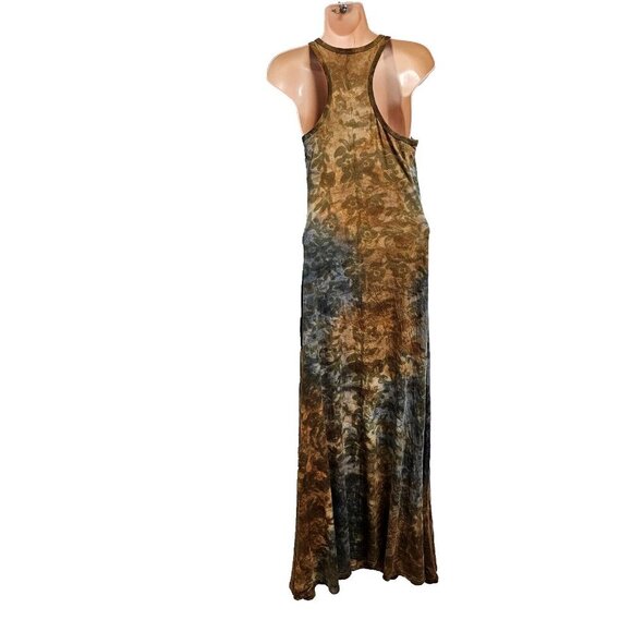T-Party Tied Dye Boho Sleeveless Maxi Dress Women Size M Racerback - Picture 5 of 11